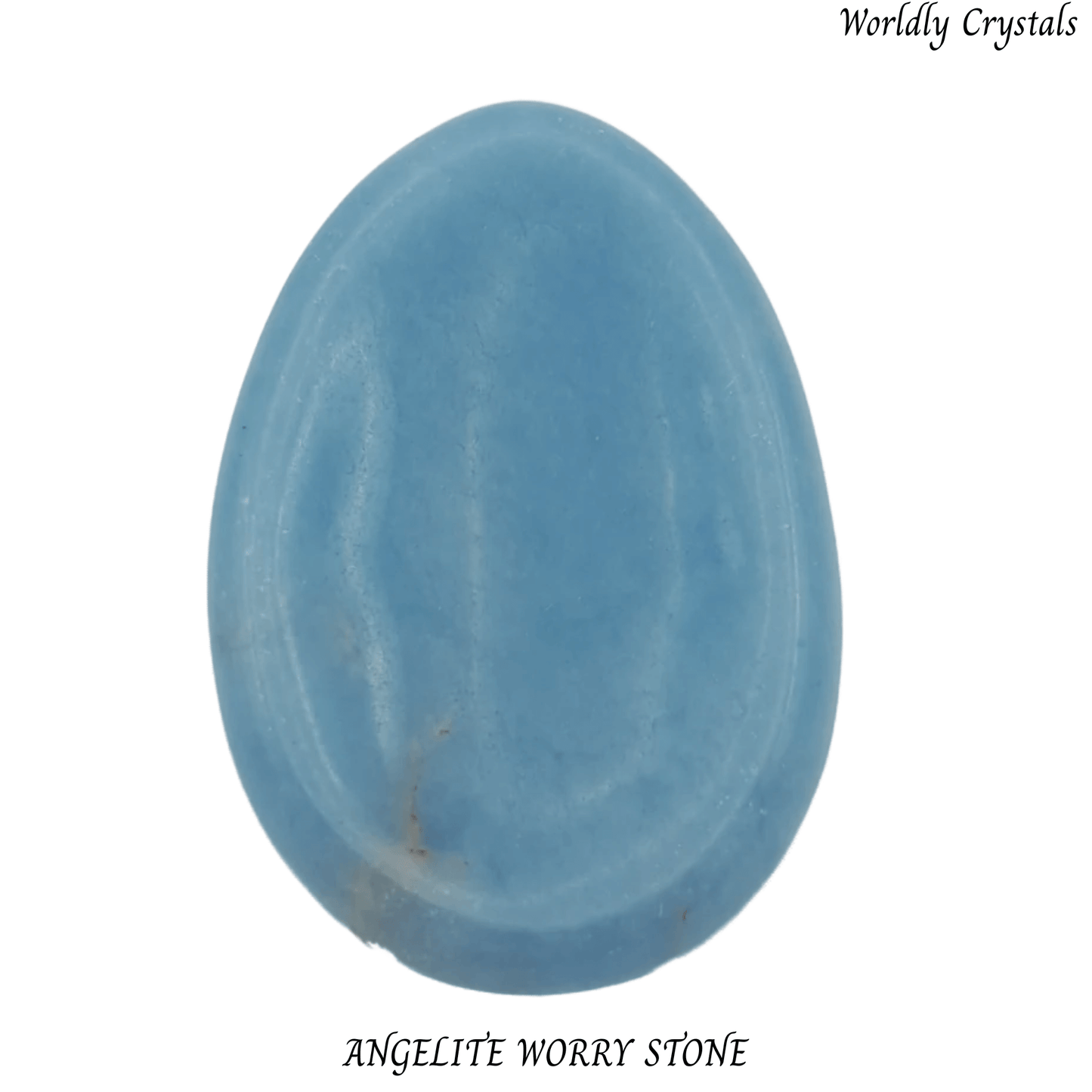 Worry Stone Angelite Oval