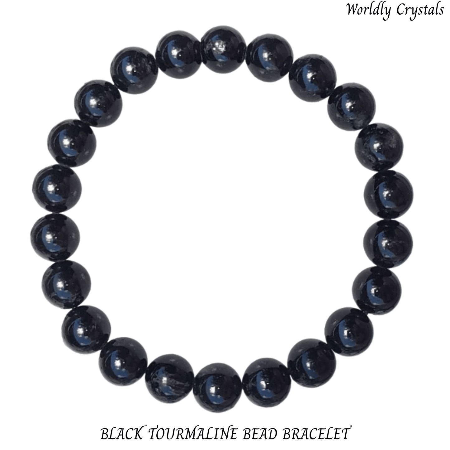 Bead Bracelet Tourmaline Black