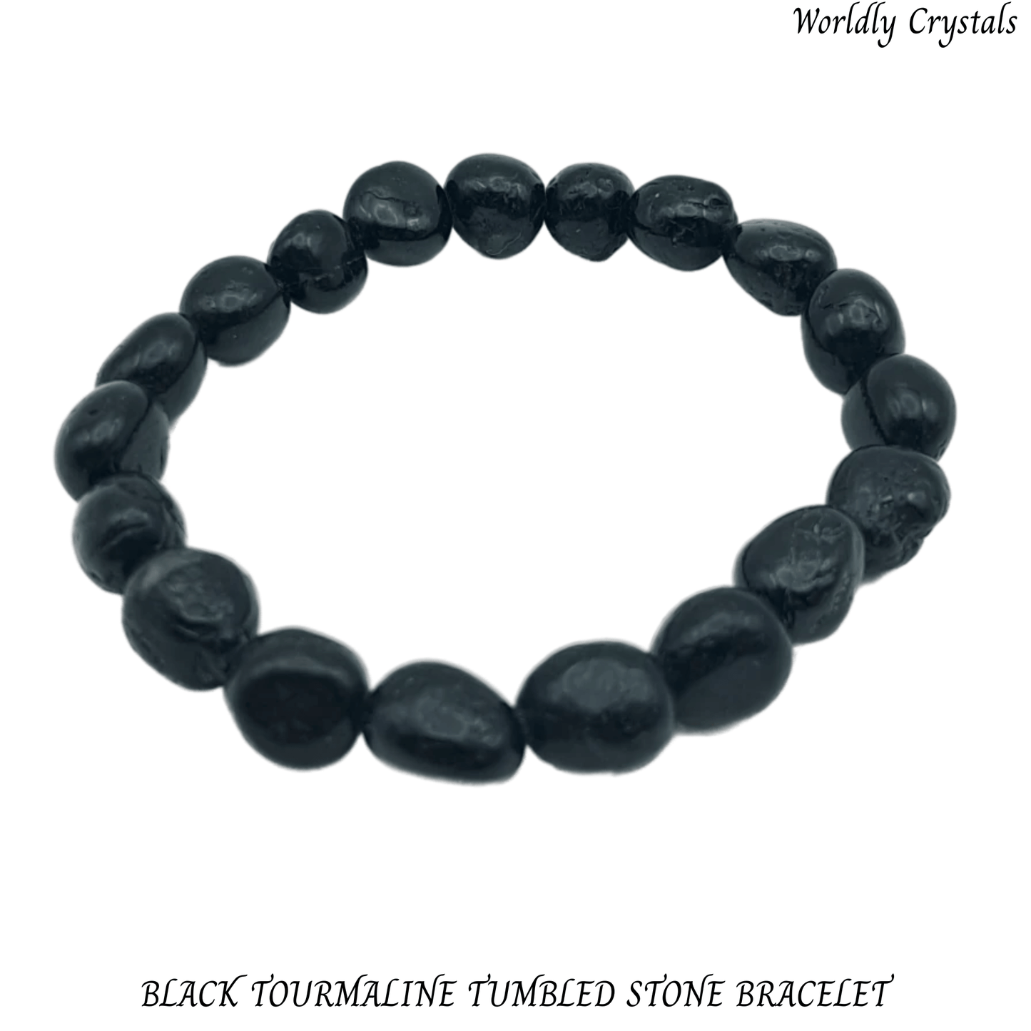 Tumbled Bracelet Tourmaline Black
