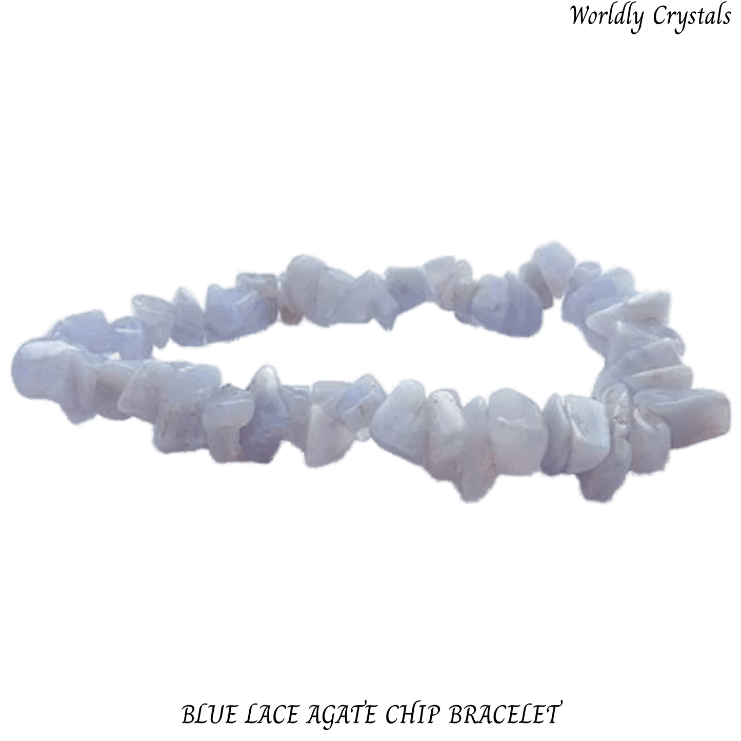 Chip Bracelet Agate Blue Lace
