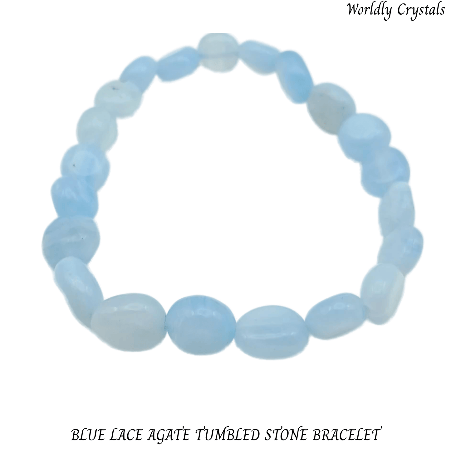 Tumbled Bracelet Agate Blue Lace
