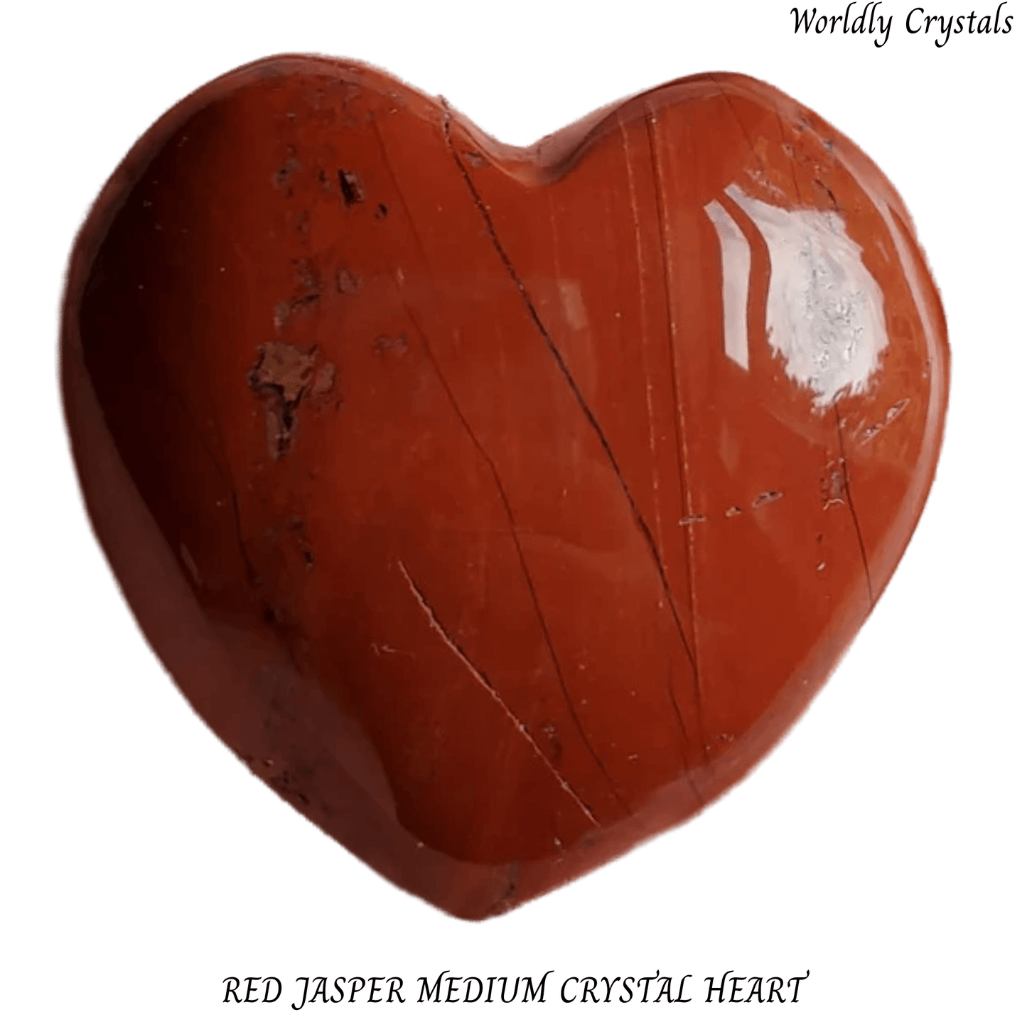 Heart Jasper Red Medium