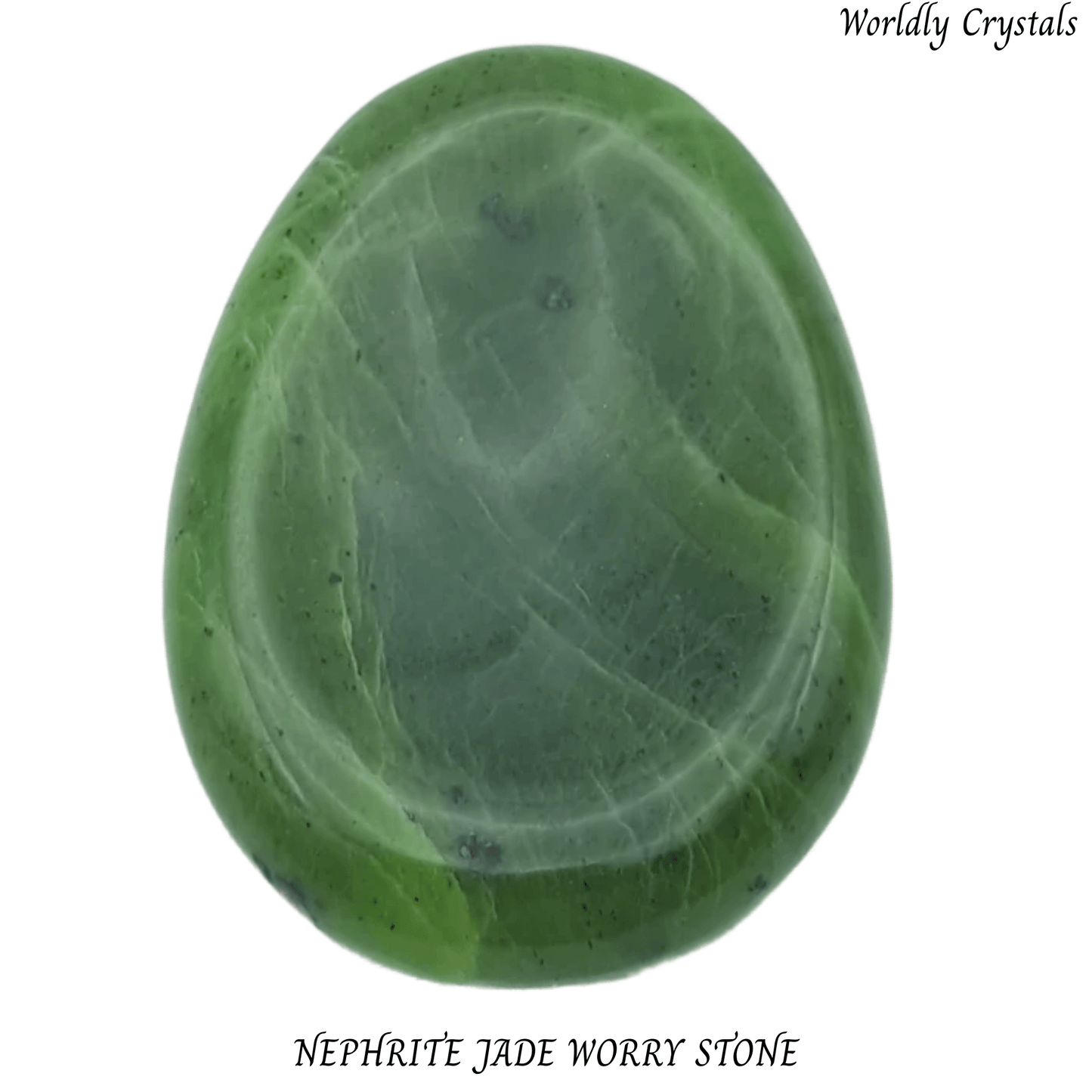 Worry Stone Jade Nephrite Oval