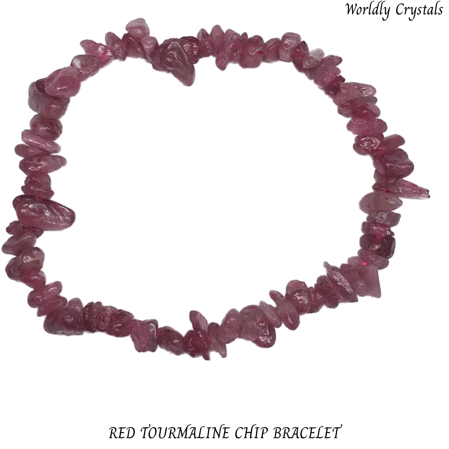 Chip Bracelet Tourmaline Red