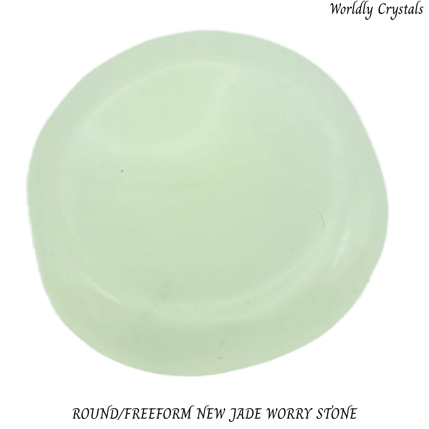 Worry Stone Jade New Round/Freeform