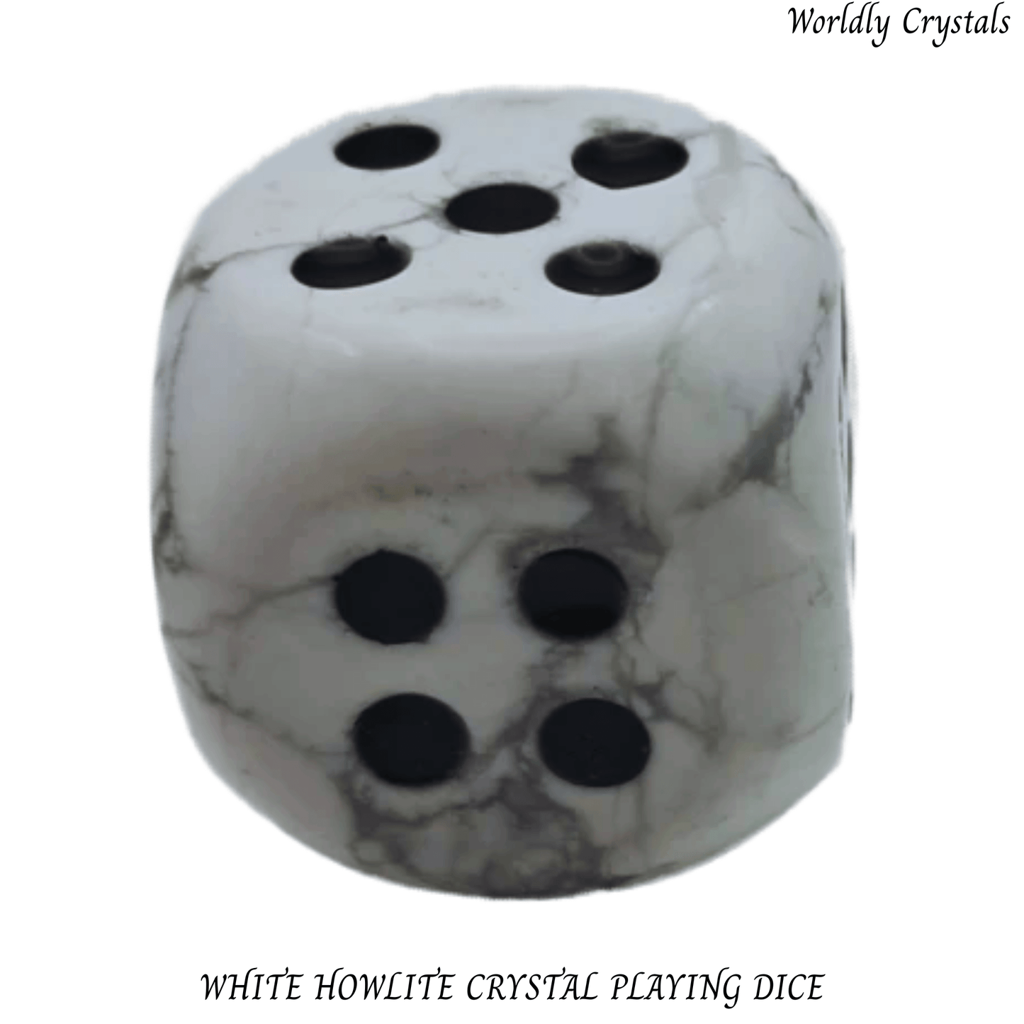 Dice Howlite White