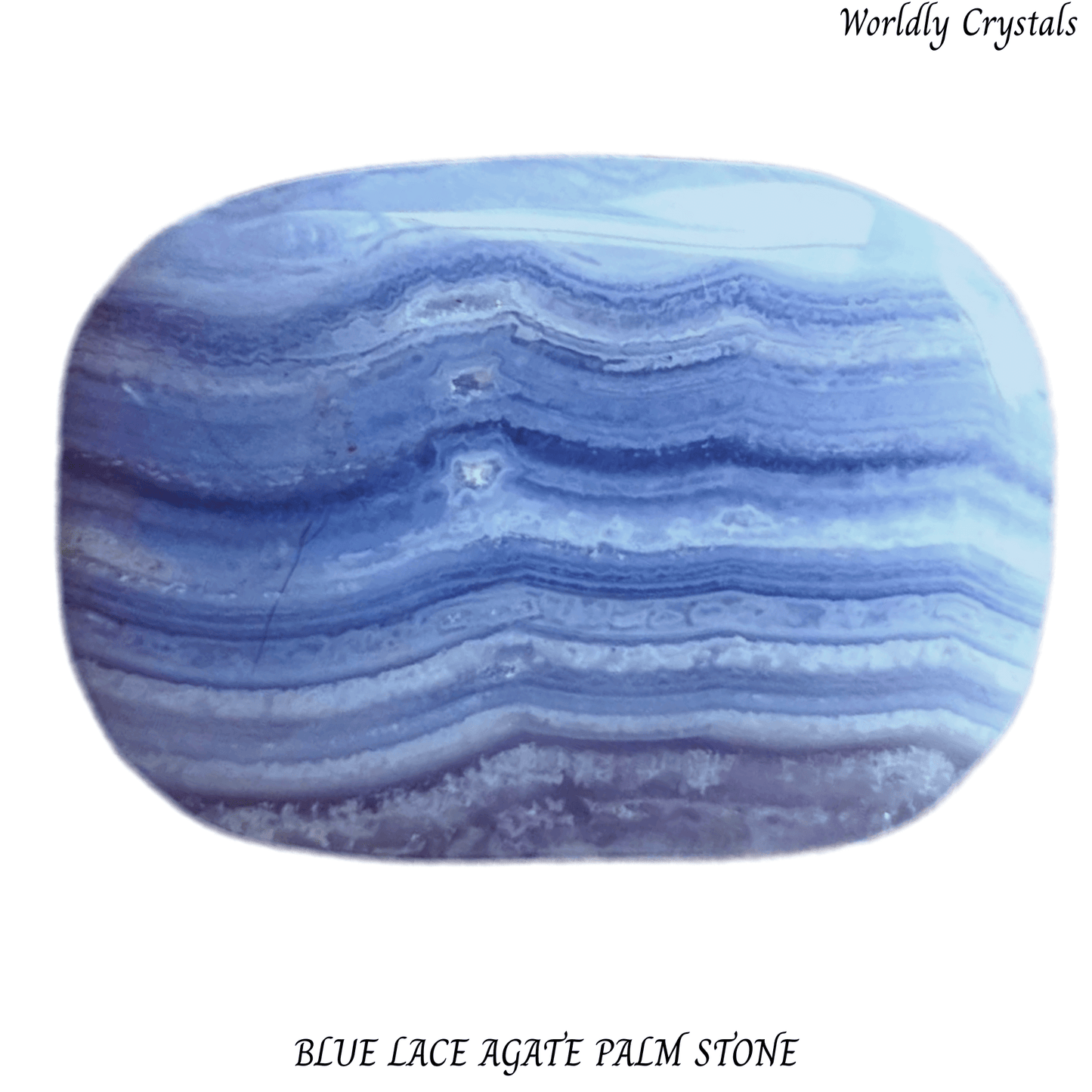 Palm Stone Agate Blue Lace