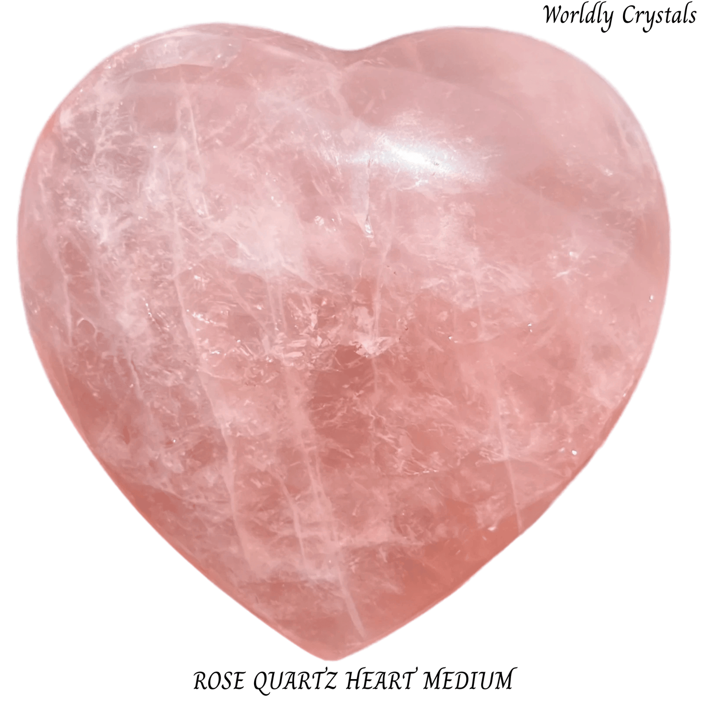 Heart Rose Quartz Medium