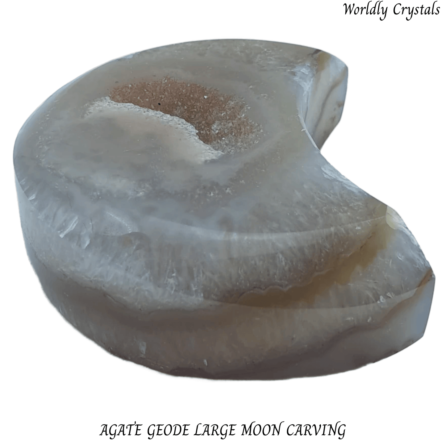 Moon Agate Geode Large