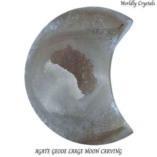 Moon Agate Geode Large