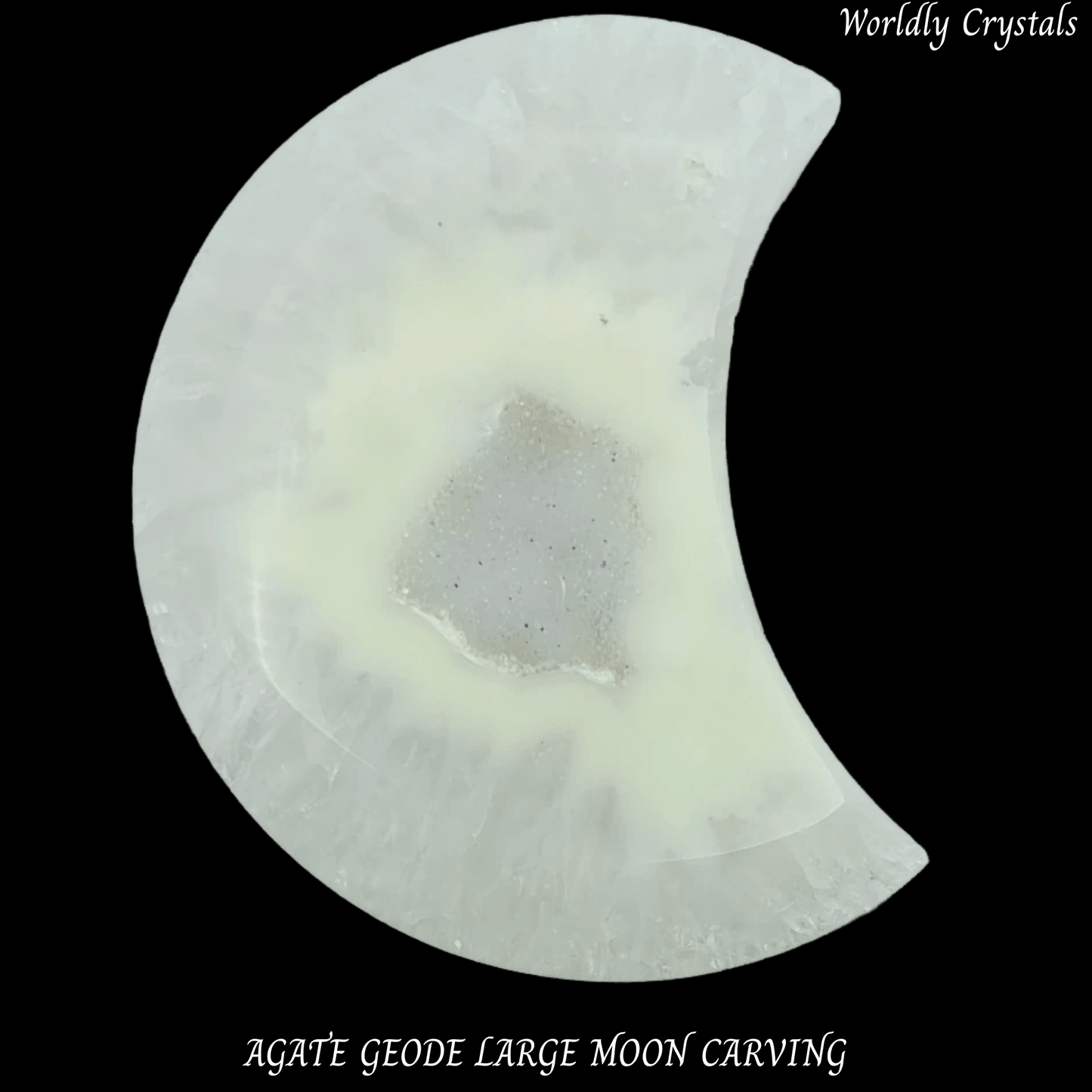 Moon Agate Geode Large