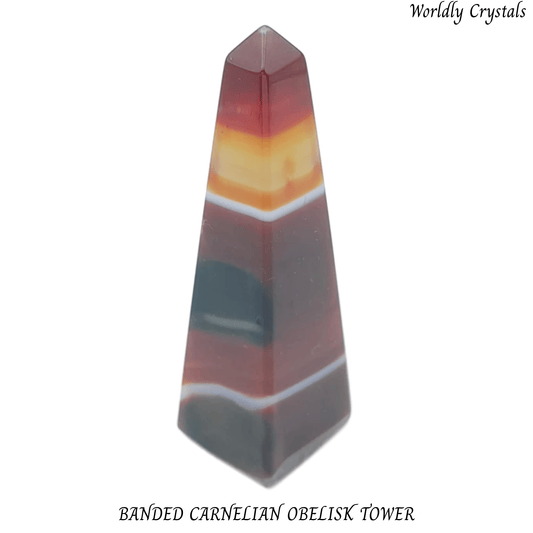 Obsidian Carnelian Banded