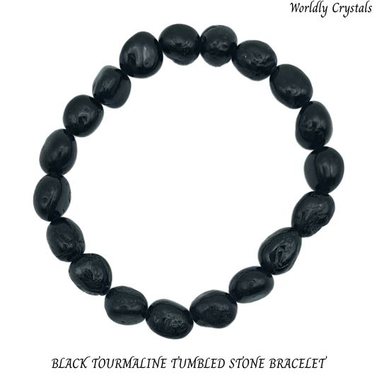 Tumbled Bracelet Tourmaline Black