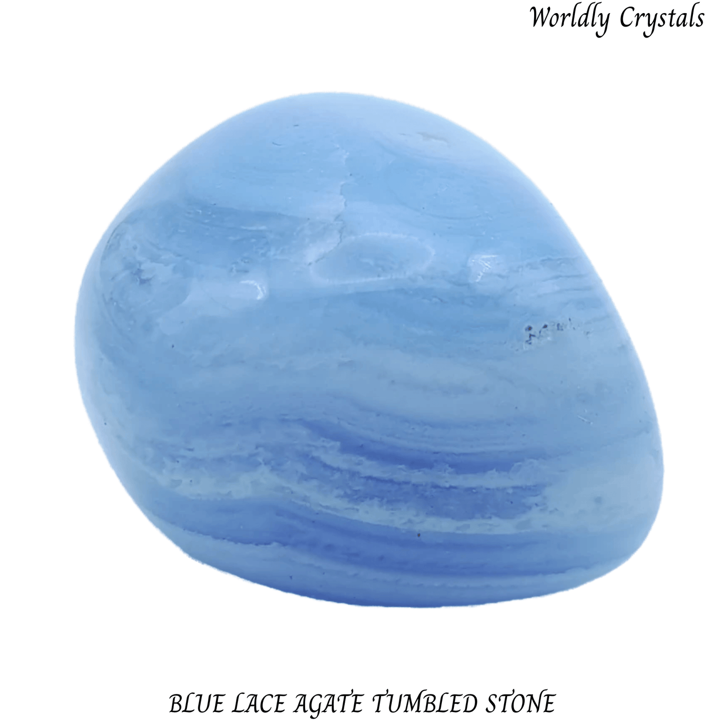 Tumbled Polished Agate Blue Lace Large 1pc