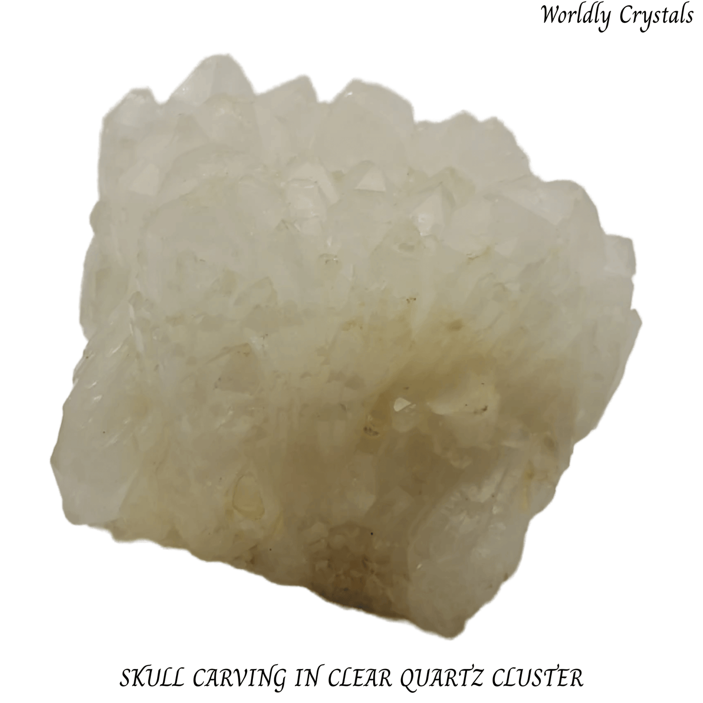 Skull Clear Quartz Cluster