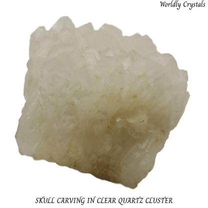 Skull Clear Quartz Cluster
