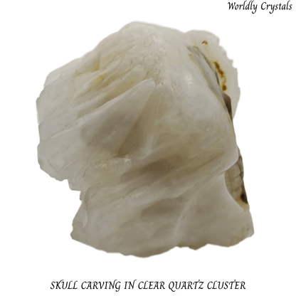 Skull Clear Quartz Cluster