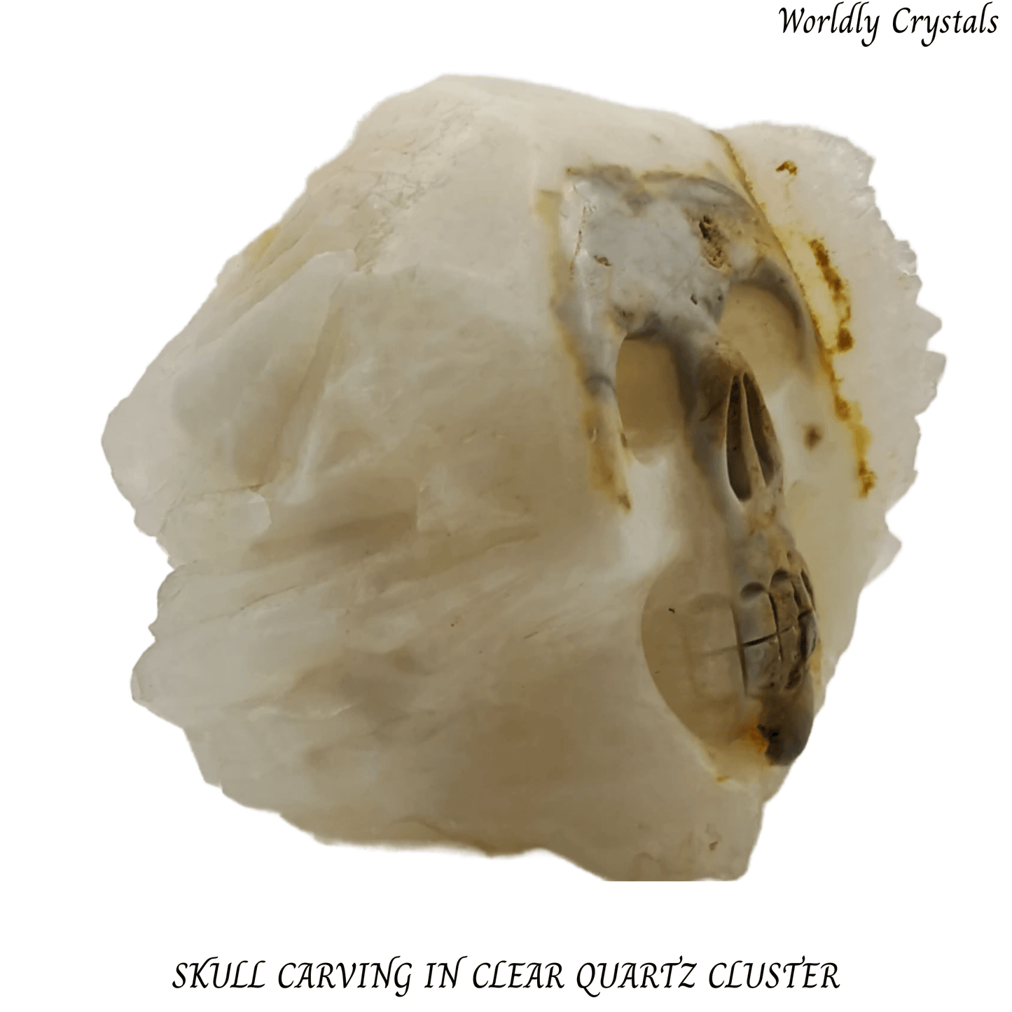 Skull Clear Quartz Cluster