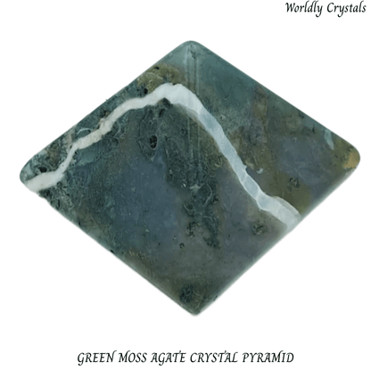 Pyramid Agate Green Moss