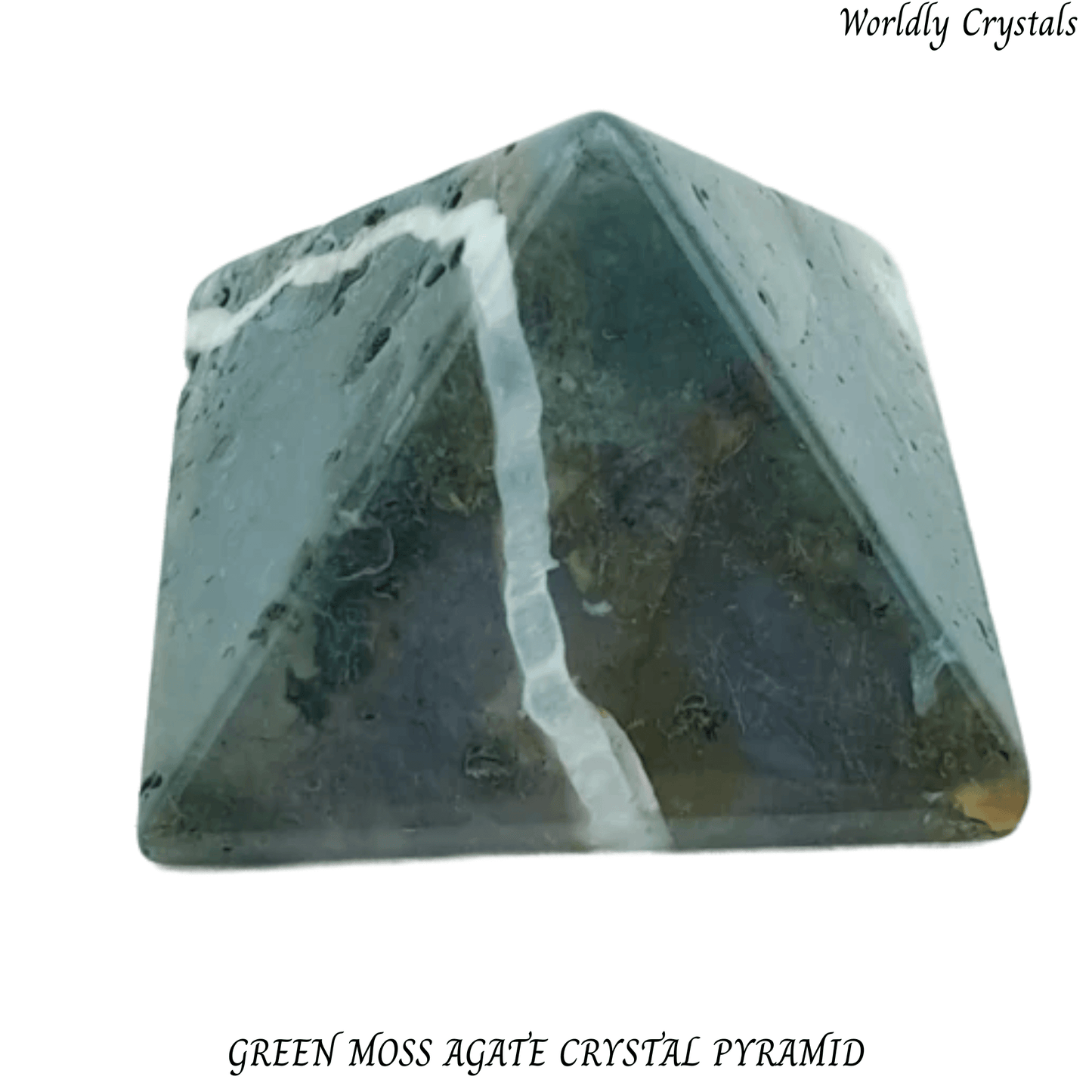 Pyramid Agate Green Moss