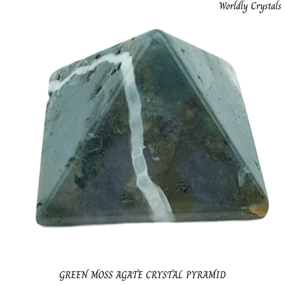 Pyramid Agate Green Moss