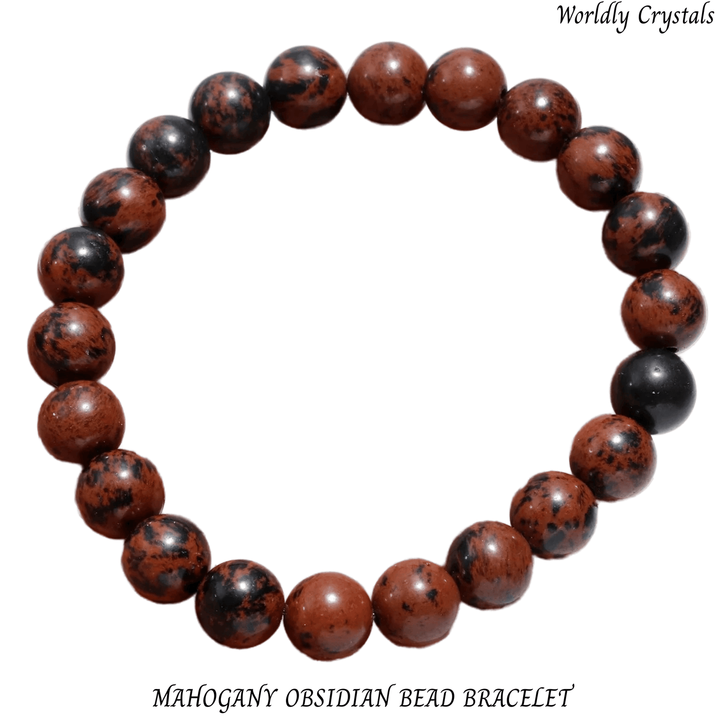 Bead Bracelet Obsidian Mahogany