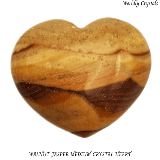 Heart Jasper Walnut Medium