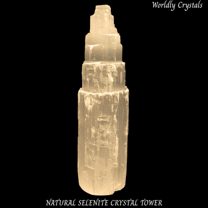 Tower Selenite Natural