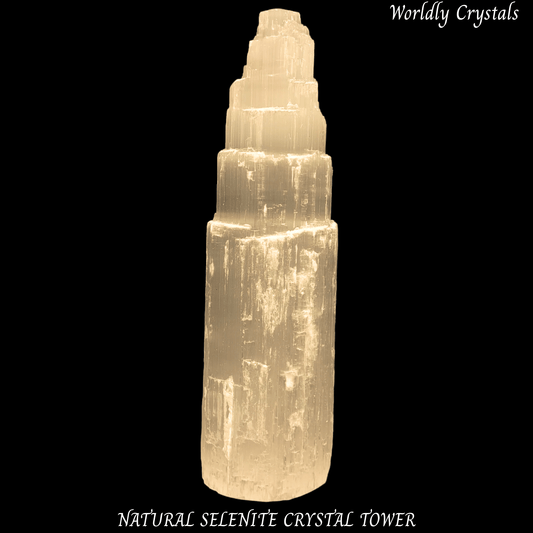Tower Selenite Natural