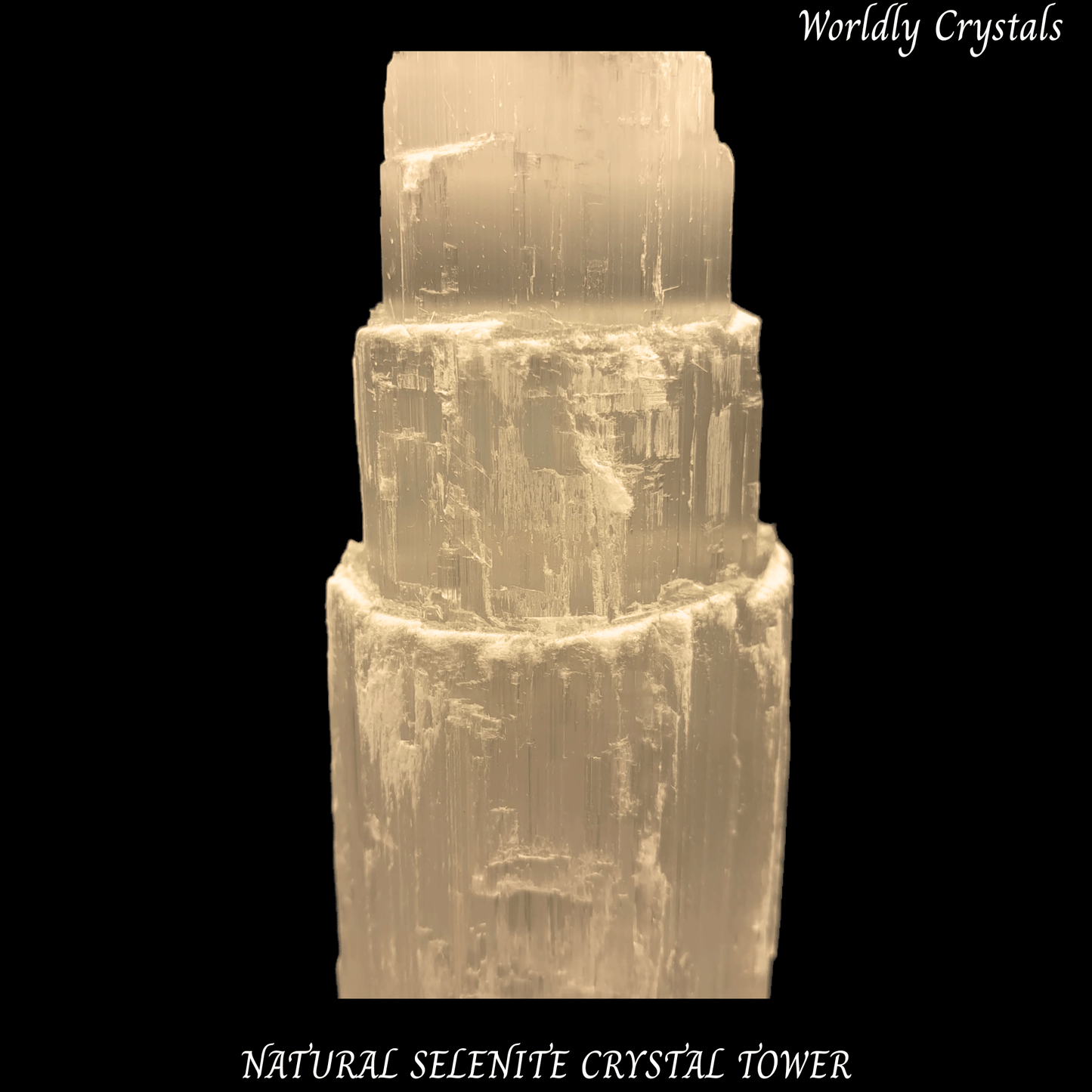Tower Selenite Natural
