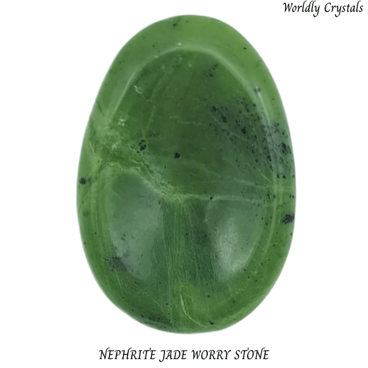 Worry Stone Jade Nephrite Oval