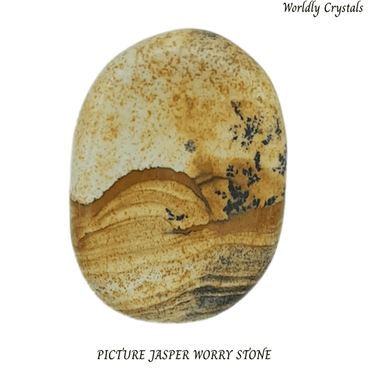Worry Stone Jasper Picture Oval