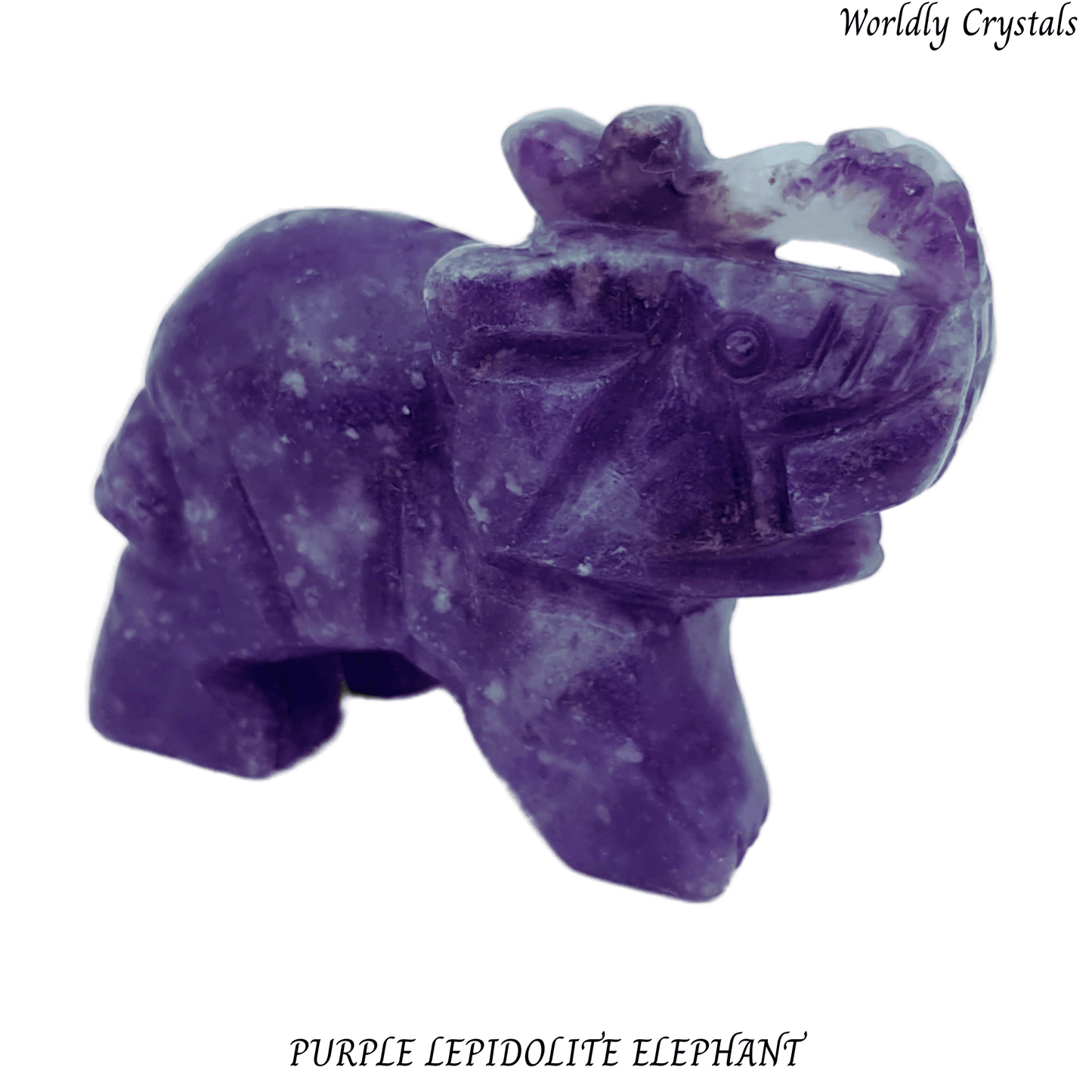 Elephant Lepidolite Purple