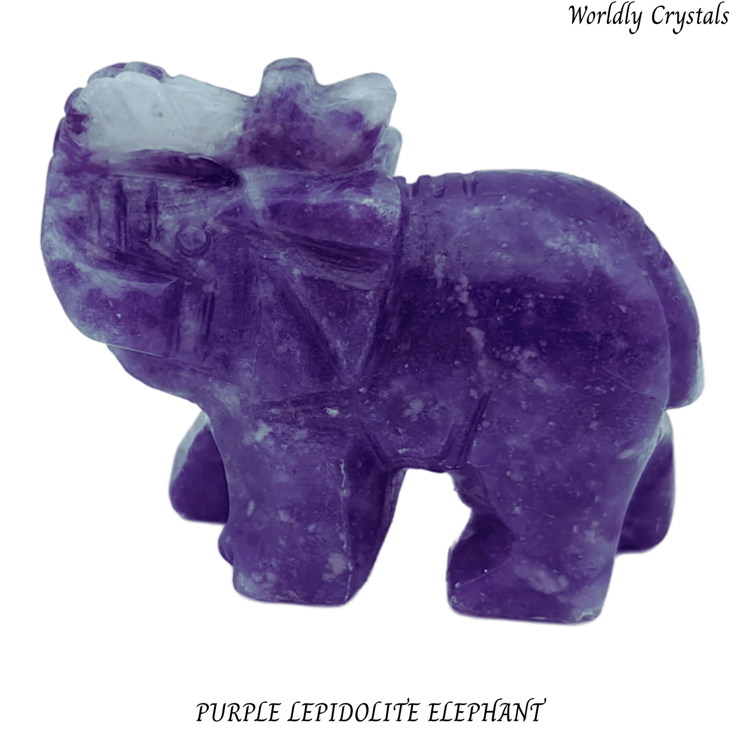 Elephant Lepidolite Purple