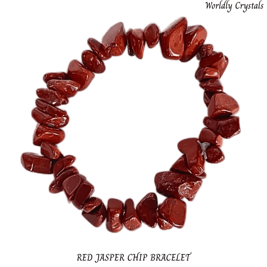 Chip Bracelet Jasper Red