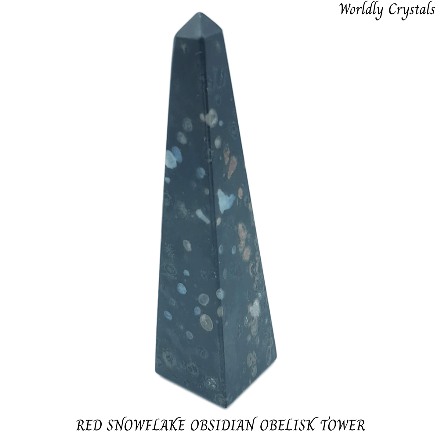 Obelisk Obsidian Snowflake Red