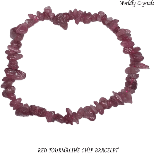 Chip Bracelet Tourmaline Red
