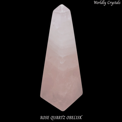 Obelisk Rose Quartz