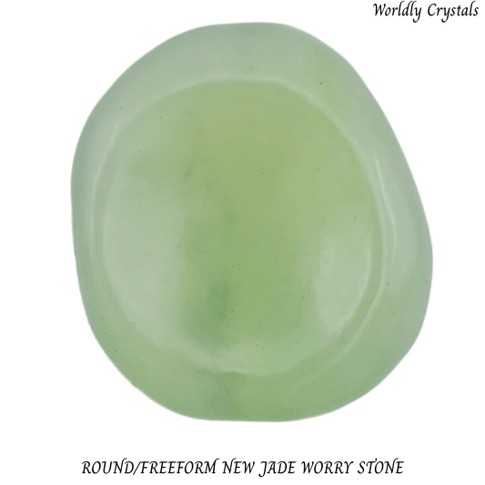 Worry Stone Jade New Round/Freeform