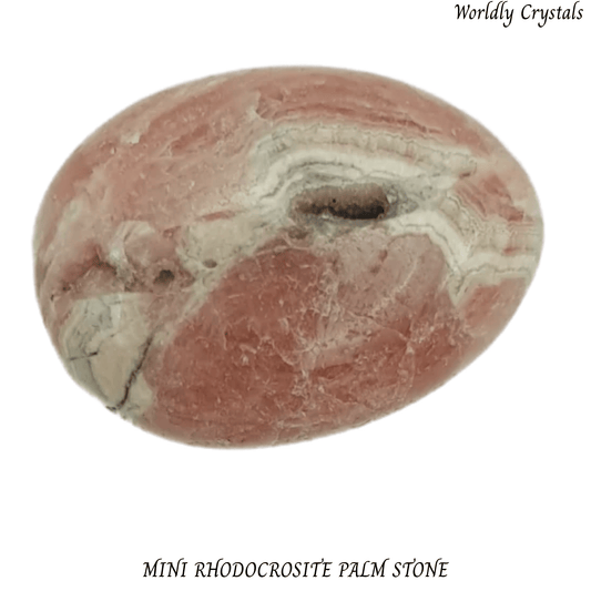 Palm Stone Rhodochrosite Mini