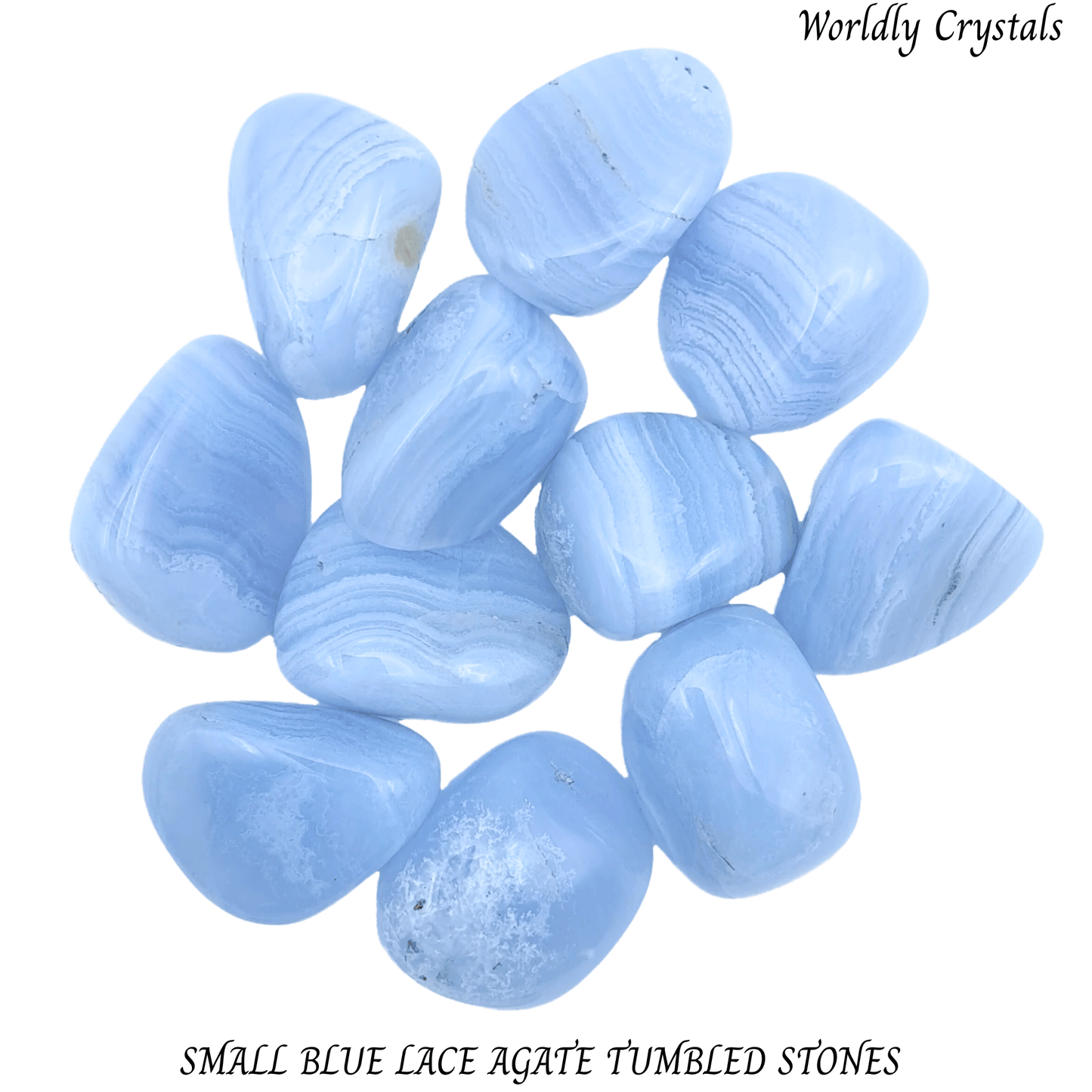 Tumbled Polished Agate Blue Lace Small