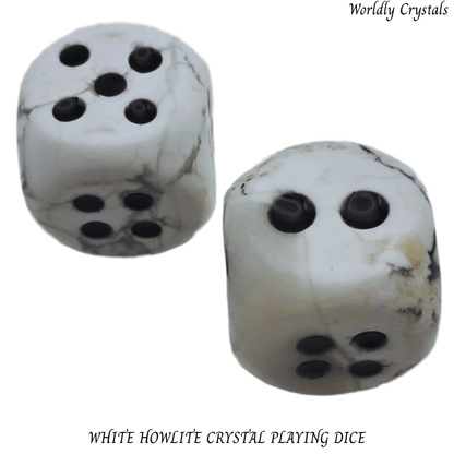 Dice Howlite White
