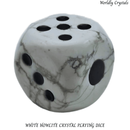 Dice Howlite White