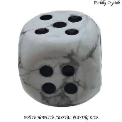 Dice Howlite White
