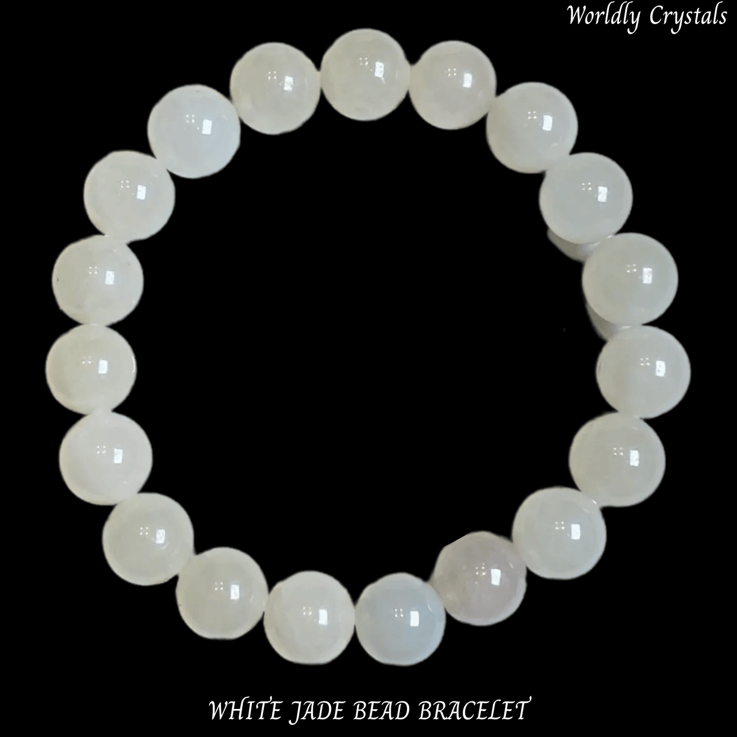 Bead Bracelet Jade White