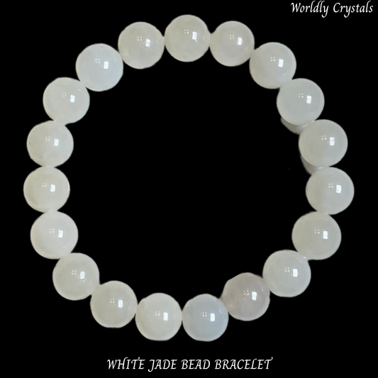 Bead Bracelet Jade White