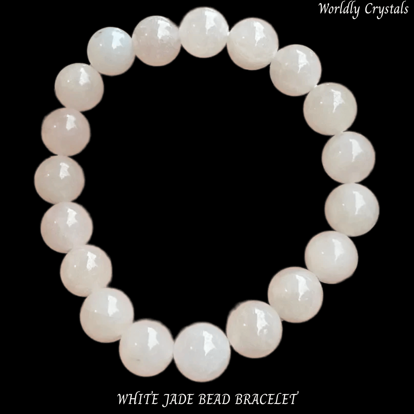 Bead Bracelet Jade White