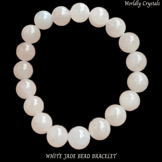 Bead Bracelet Jade White