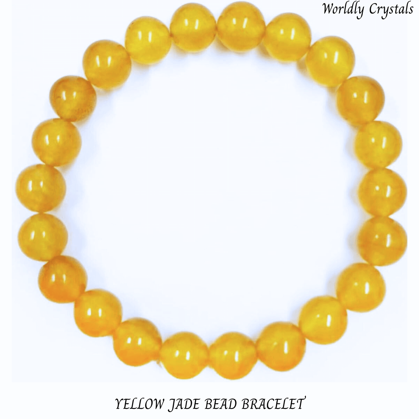 Bead Bracelet Jade Yellow