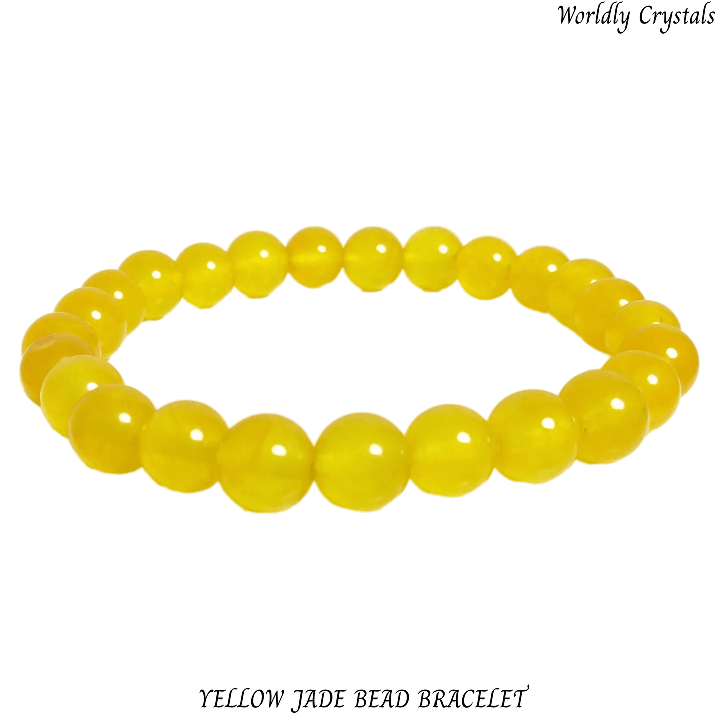 Bead Bracelet Jade Yellow